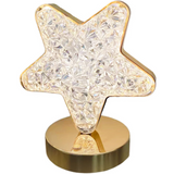Lámpara Estrella de Cristal con Luces LED