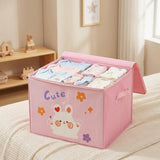 Cajon organizador lleno de ropa de bebe doblada