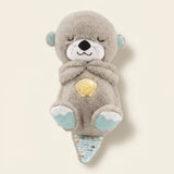 Detalle de la concha luminosa con luz calida de la Nutria Peluche Dormir Calma Bebe
