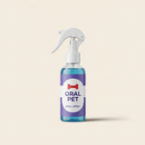 Oral Pet spray bucal limpiador para mascotas, fondo crema