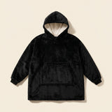 Poleron Sudadera Invierno Polar Sherpa - color Negro