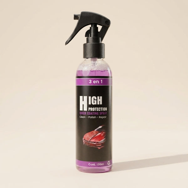 Spray ceramico 3 en 1 para auto, fondo crema