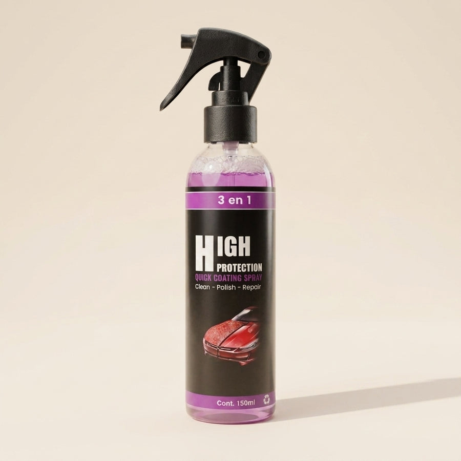 Spray ceramico 3 en 1 para auto, fondo crema