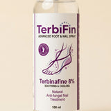 Detalle de la etiqueta TerbiFin Terbinafina 8%