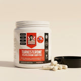 Turkesterone Old School con capsulas junto al frasco